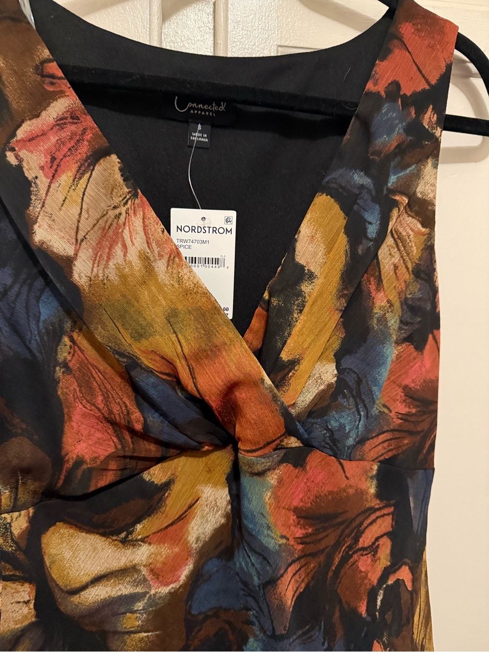Connected Apparel Women’s Sleeveless Tiered Midi Dress | NWT | Elegant Floral - Picture 5 of 10